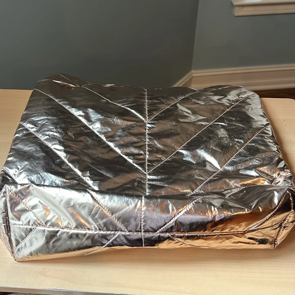 Victoria's Secret Gold Metallic Tote - Picture 5 of 7